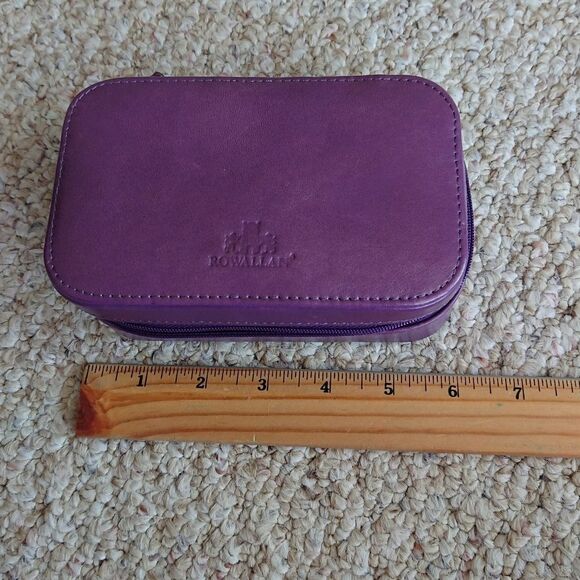 Rowallen Purple Leather jewelry box - Picture 10 of 12